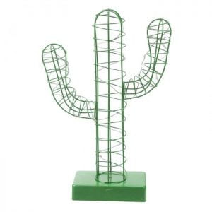 Decorazione con LED in Metallo Cactus
