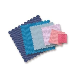 Fustella metallica 8 quadrati smerlati