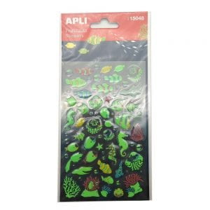 Stickers adesivi sagomati pesci luminescenti