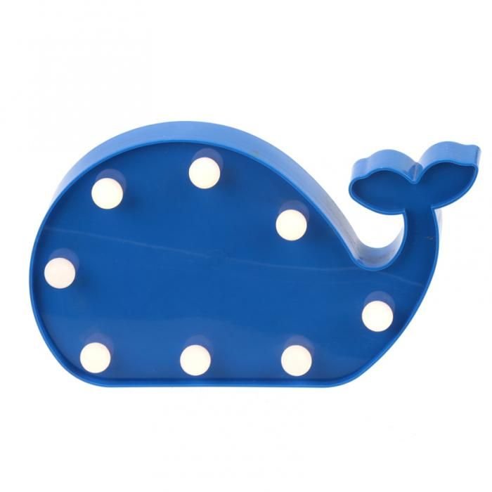 Decorazione con LED Balena