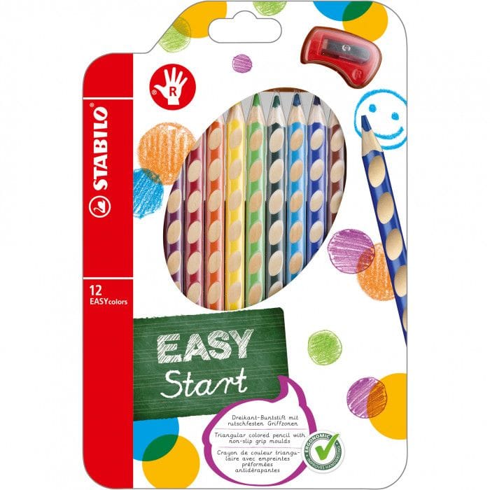 Matite colorate ergonomiche Easy start destrimani