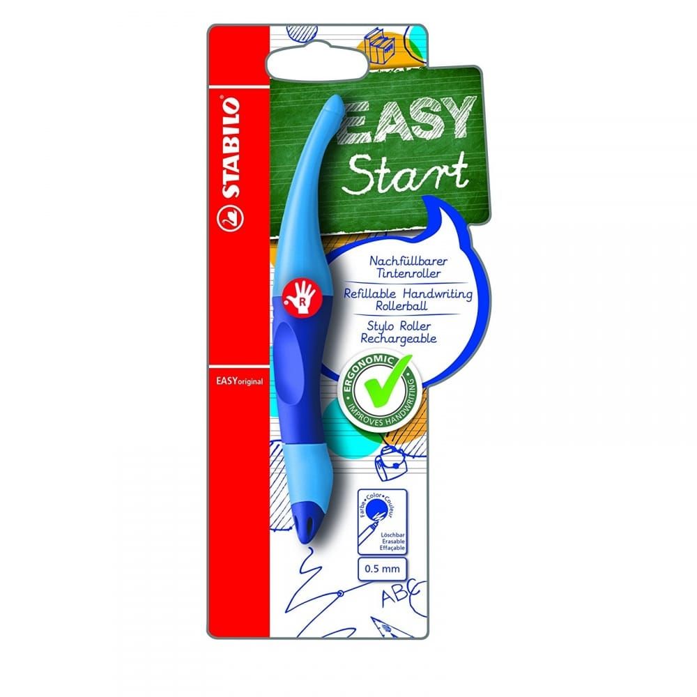 Scuoleria.it - Penna ergonomica EasyOriginal destrimani blu
