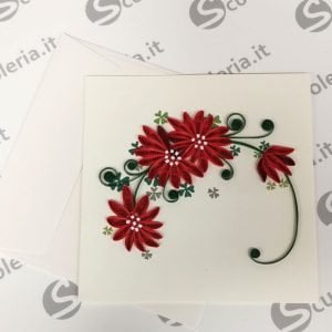 Scuoleria.it - Biglietto auguri Origamo Quilling Stella di Natale 2