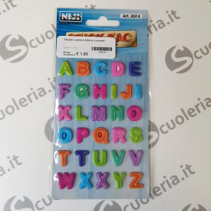 Stickers adesivi lettere e numeri