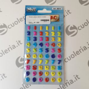 Stickers adesivi lettere e numeri
