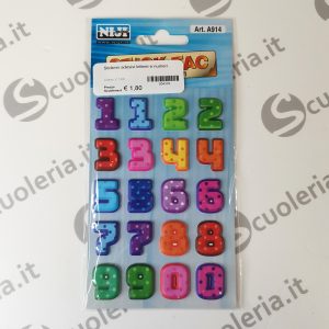Stickers adesivi lettere e numeri