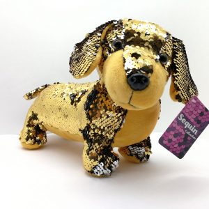 Scuoleria.it - Bassotto con paillettes reversibili oro