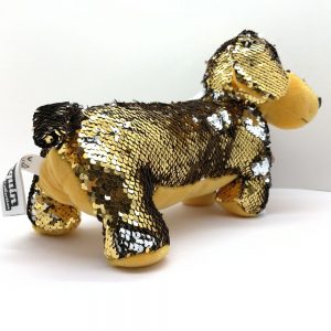 Scuoleria.it - Bassotto con paillettes reversibili oro