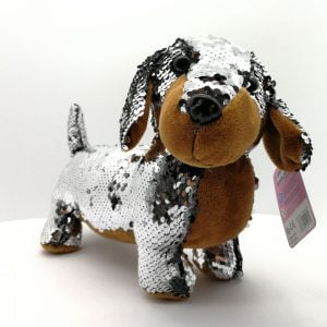 Scuoleria.it - Bassotto con paillettes reversibili argento