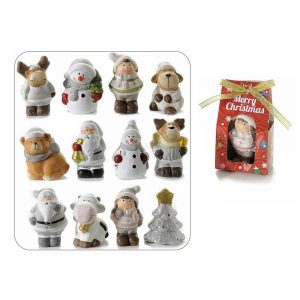 Scuoleria.it - Personaggio natalizio in ceramica in confezione regalo