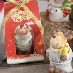 Scuoleria.it - Personaggio natalizio in ceramica in confezione regalo