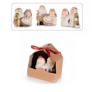 Scuoleria.it - Natività in ceramica in capanna di carta