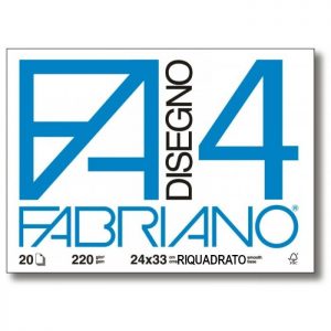 Scuoleria.it - Album disegno Fabriano 4 Riquadrato 24x33 cm