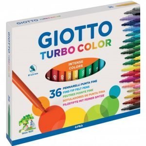 Giotto Turbo Color scatola da 36 pennarelli colorati
