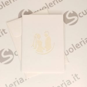 Biglietto auguri mini Origamo PopUp Arco degli sposi