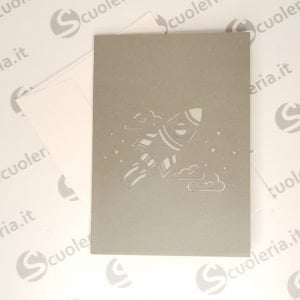 Biglietto auguri Origamo PopUp Razzo spaziale