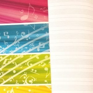 Album pentagrammi musicali A4