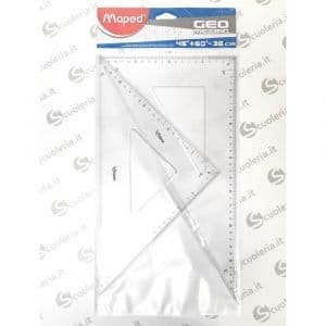 Coppia squadre 36cm 45°+60° GEOMETRIC