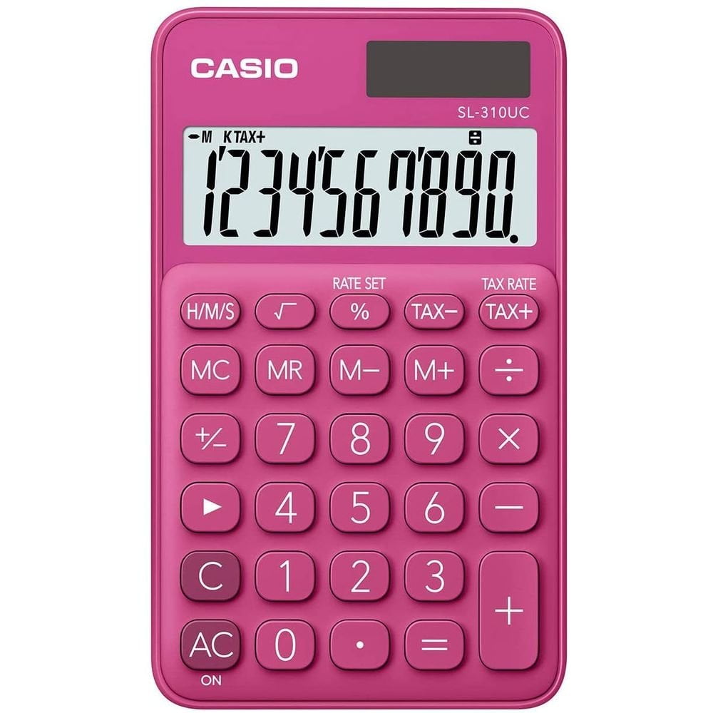 Calcolatrice Casio fucsia 