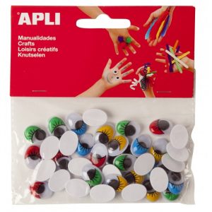 Occhi ovali colorati adesivi