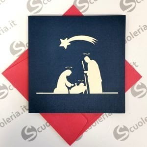 Scuoleria.it - Biglietto auguri Origamo PopUp La grotta di Betlemme