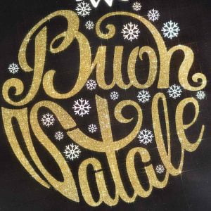 Scuoleria.it - Sacchetto regalo Natale stampa Oro