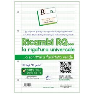 Ricambio 90gr rigatura universale RQ a piste verdi