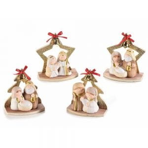 Scuoleria.it - Presepe in ceramica con base il legno
