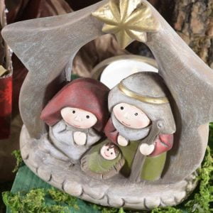 Scuoleria.it - Presepe in ceramica con portatealight