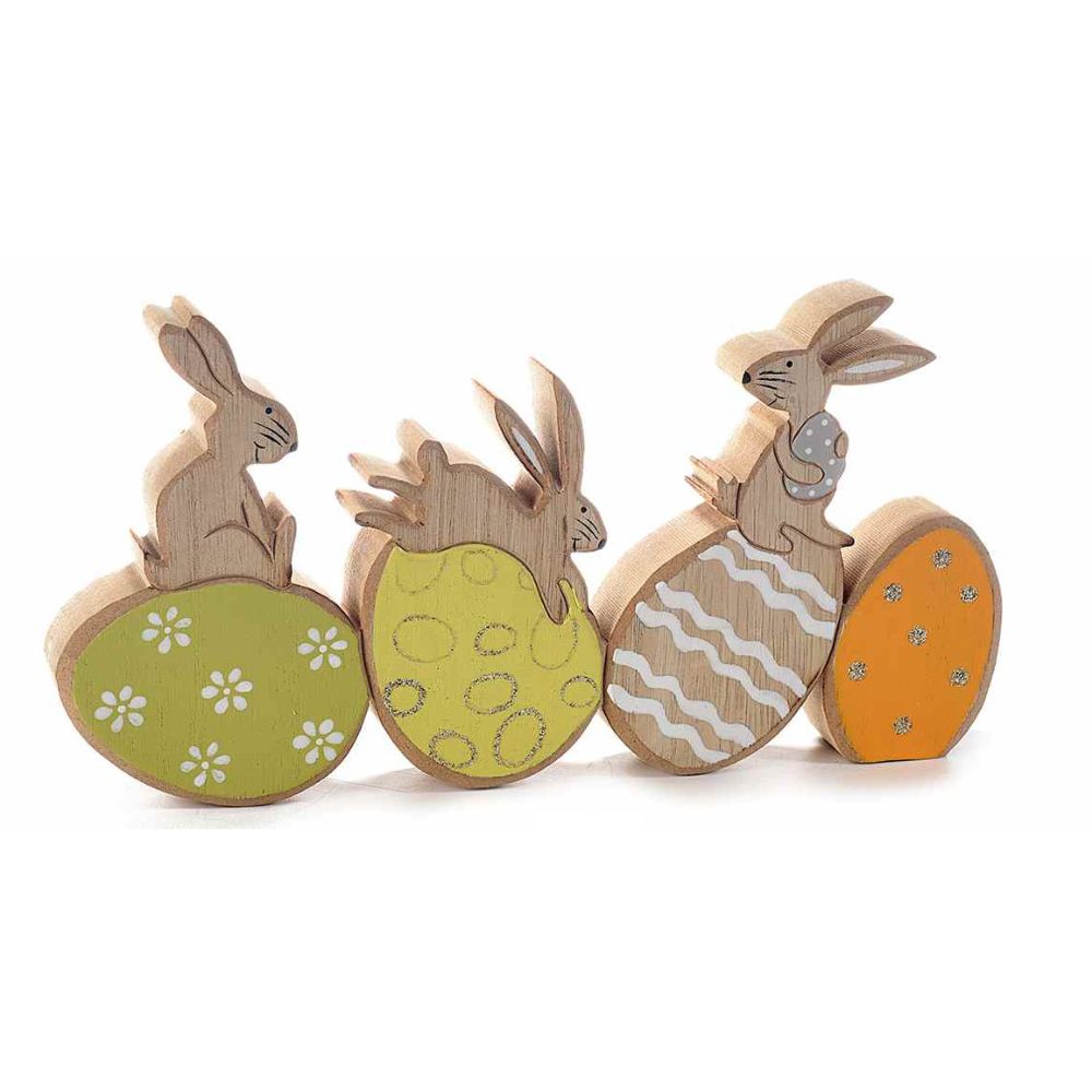 Decorazione Pasquale Kassis - Uovo Con Coniglio In Legno Di Ulivo, 7 Cm, Betlemme - Foto 7