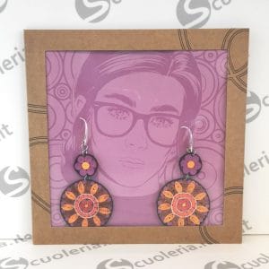 Orecchini in filigrana di carta model #3