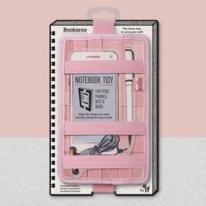Organizer elastico Bookaroo Notebook Tidy Rosa