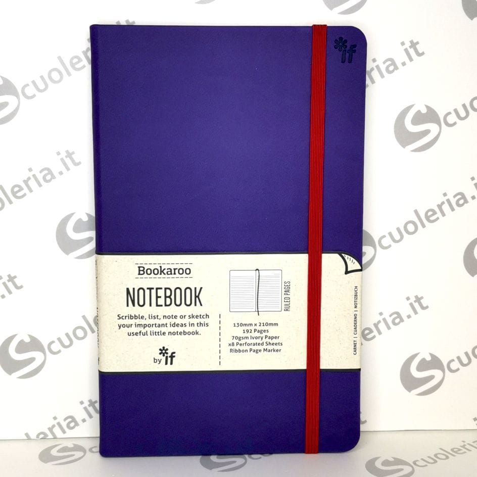 Taccuino con elastico Bookaroo Viola