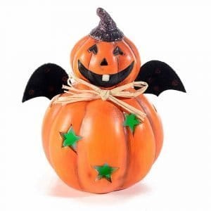 Scuoleria.it - Zucca in ceramica colorata con cappello e ali