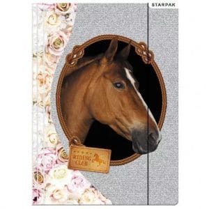 Cartella 3 lembi con elastico Cavallo