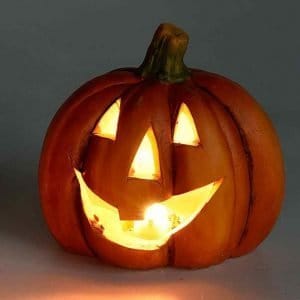 Scuoleria.it - Zucca decorativa in ceramica con luce