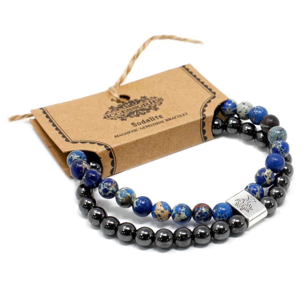 JIEYAO Bracciali Magnetici Per Coppie – Pietre Naturali Con Cuori Ad Incastro, Regalo Per Relazioni A Distanza - 5