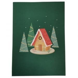Biglietto auguri Origamo PopUp La casetta di Natale
