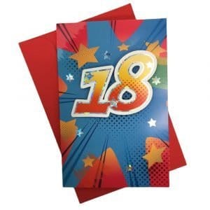 Biglietto auguri Compleanno 18