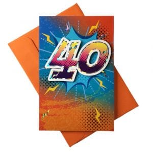 Biglietto auguri Compleanno 40
