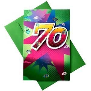 Biglietto auguri Compleanno 70