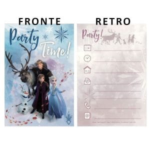 Inviti festa con busta Frozen II