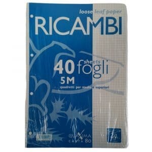 Ricambio per quaderni Pigna 5mm