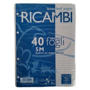 Ricambio per quaderni Pigna 5mm - A5