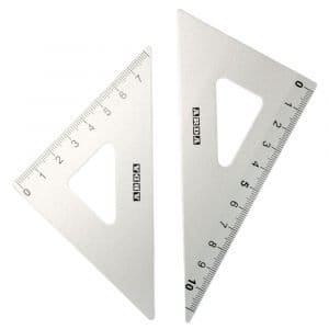 Set squadrette 12cm 45°/60° profil alluminium