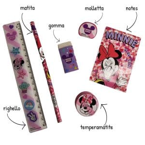 Set portapenne con accessori Minnie