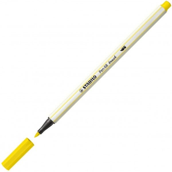 Pennarello Pen68 brush - 24 giallo limone