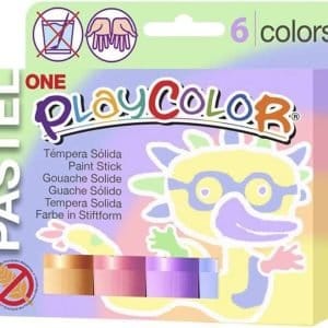 Tempera solida PLAYCOLOR One PASTEL conf.6 colori
