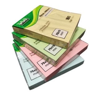 Notes adesivi riposizionabili pastello 75x75mm