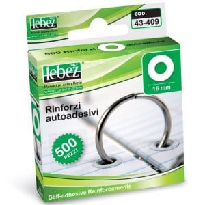 Salvabuchi 500 anelli autoadesivi pvc